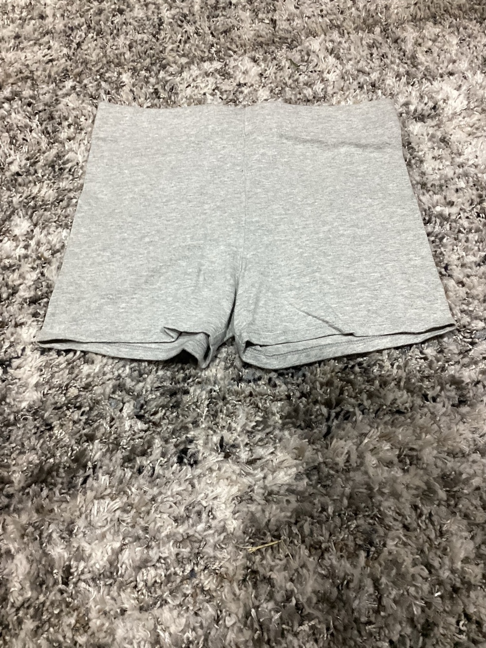 Women’s High-Rise Gray Cotton Stretch Shorts